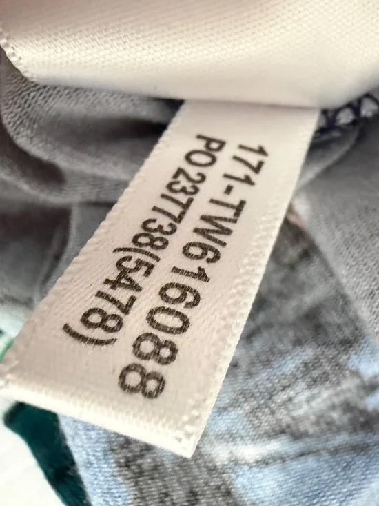 Tommy Bahama Navy Tropical Floral Stretch Shift Dress. Size Medium - Picture 7 of 10